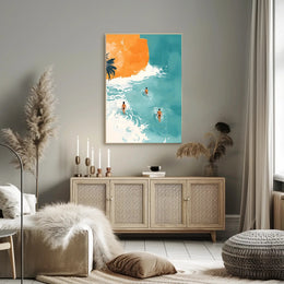 Beachside Serenity Calming Wall Art Poster Print