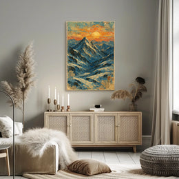 Majestic Mountain Sunrise Poster