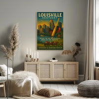 Louisville, Kentucky Heart of the Bluegrass Poster