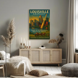 Louisville, Kentucky Heart of the Bluegrass Poster