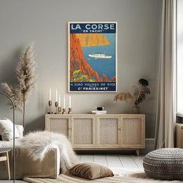 La Corse En Yacht Poster