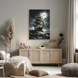 Dramatic 18th Century Sailing Ship Adventure Historical Poster PosterGoat