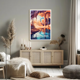 Carlsbad Caverns Travel Poster Vintage Wall Art
