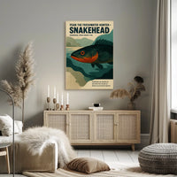 Fear the Freshwater Hunter Snakehead Poster