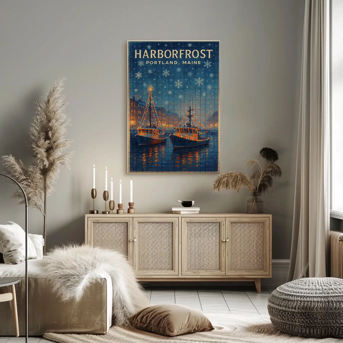 Harborfrost In Portland, Maine Poster