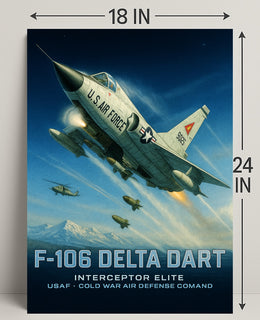F-106 Delta Dart Interceptor Elite Poster PosterGoat