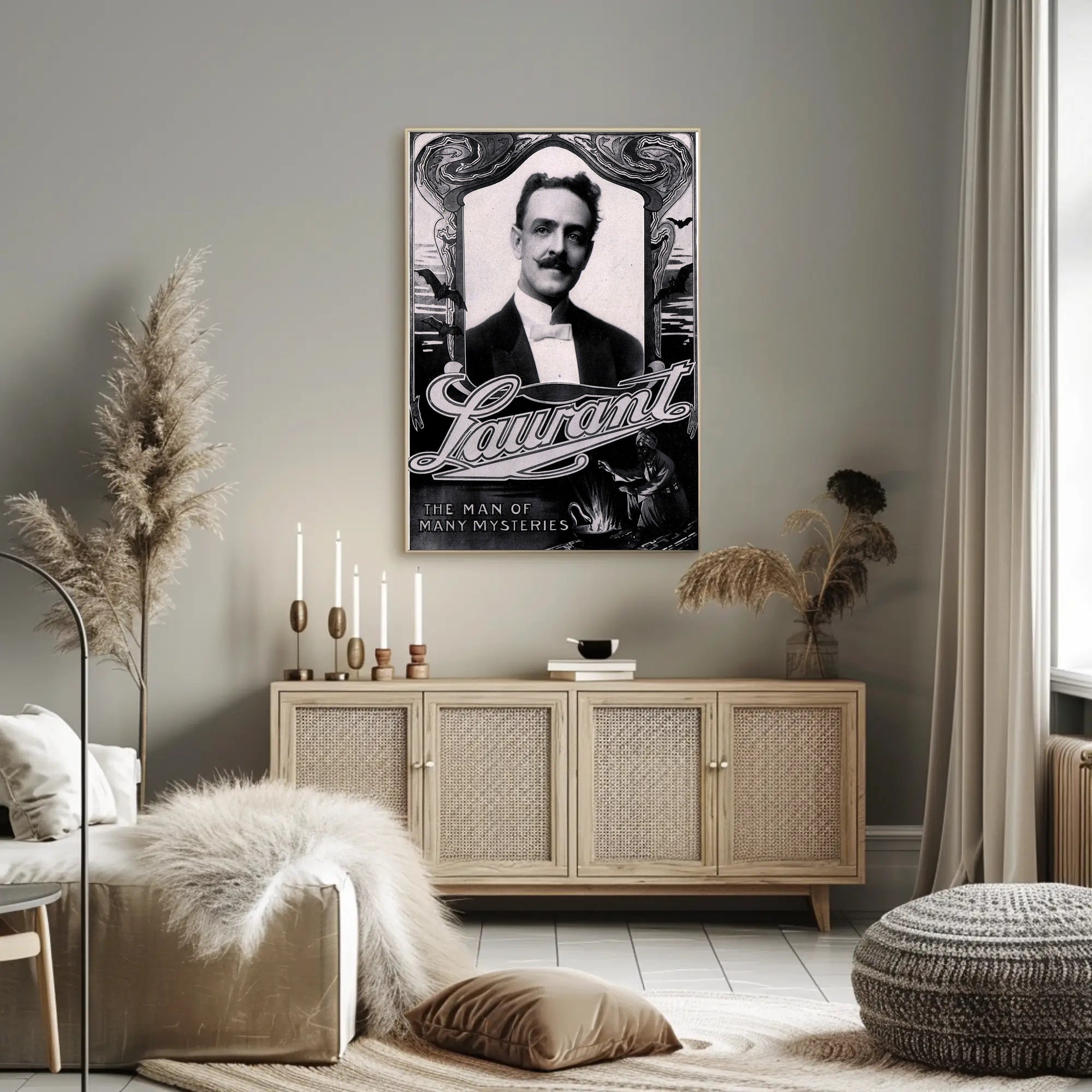 Laurant Magician Art Nouveau Style Cultural or Heritage Poster