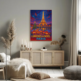 Lumières De Noël In Paris Poster