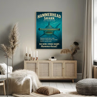Hammerhead Shark Saltwater Predator Poster