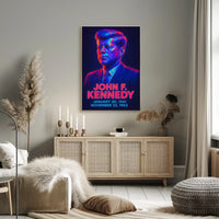 John F Kennedy Vintage Collectors Poster