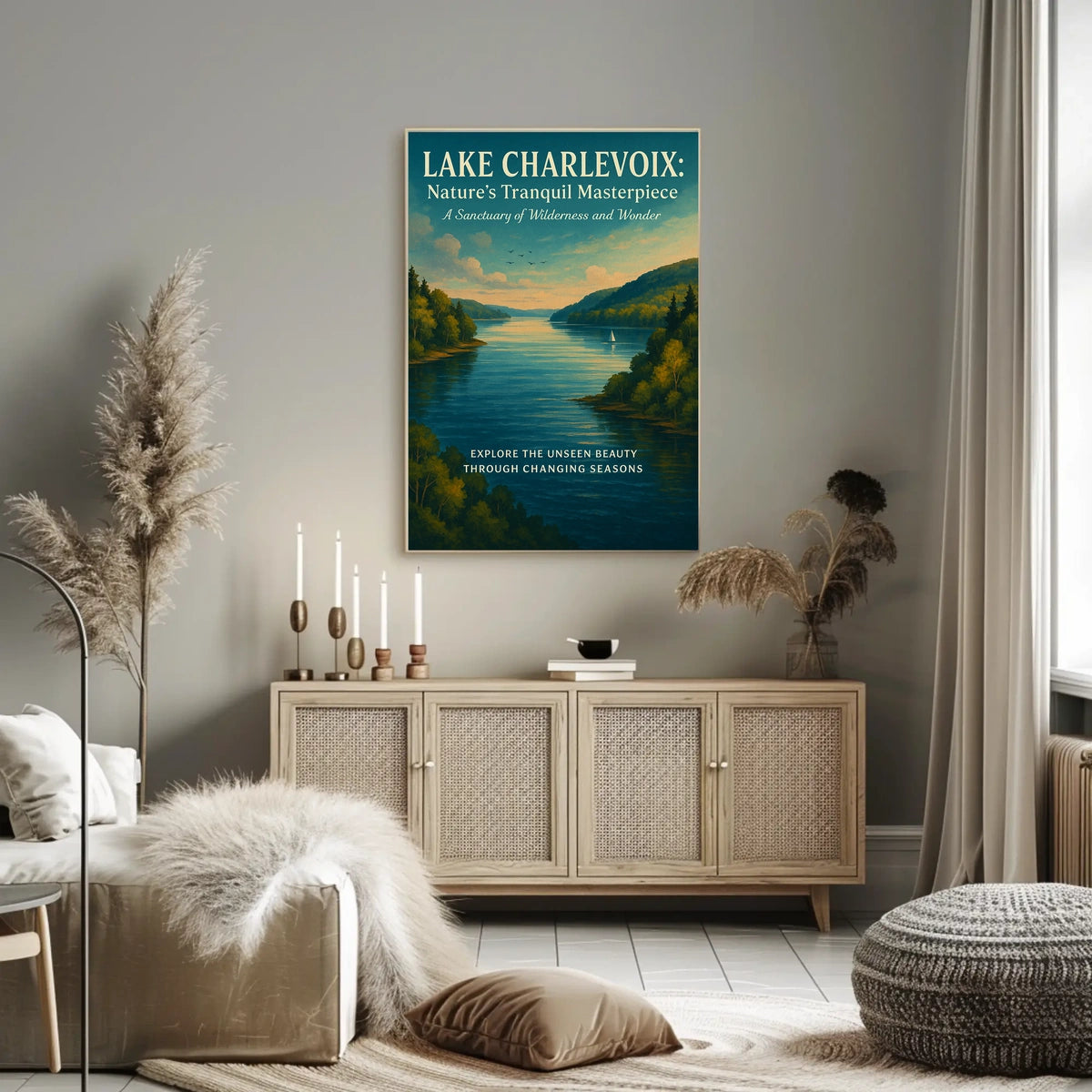 Lake Charlevoix NatureS Tranquil Poster