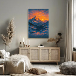 Majestic Mountain Sunrise Poster