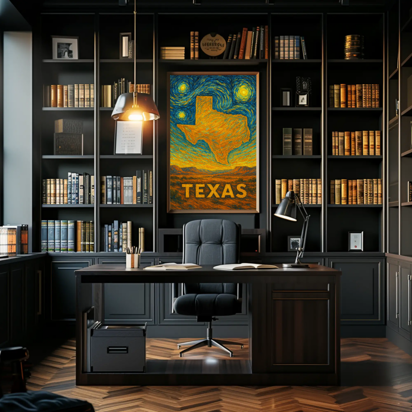 Texas Starry Night Poster