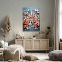 Whimsical Cityscape In Bloom Poster