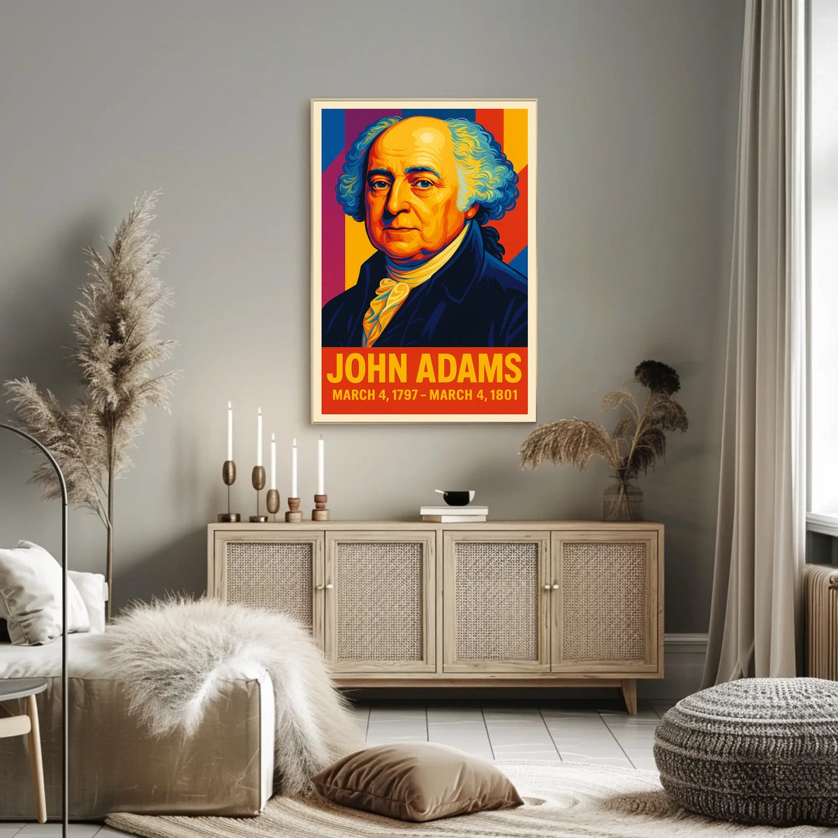 John Adams 2nd President Poster