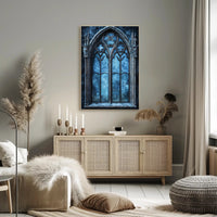 Gothic Window Elegance Poster