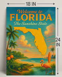 Welcome to Florida The Sunshine State Poster PosterGoat