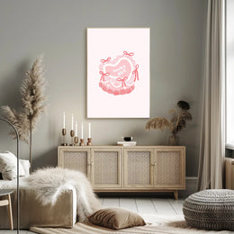 Lucky Girl Heart Cake Poster - Artistic or Abstract Poster PosterGoat
