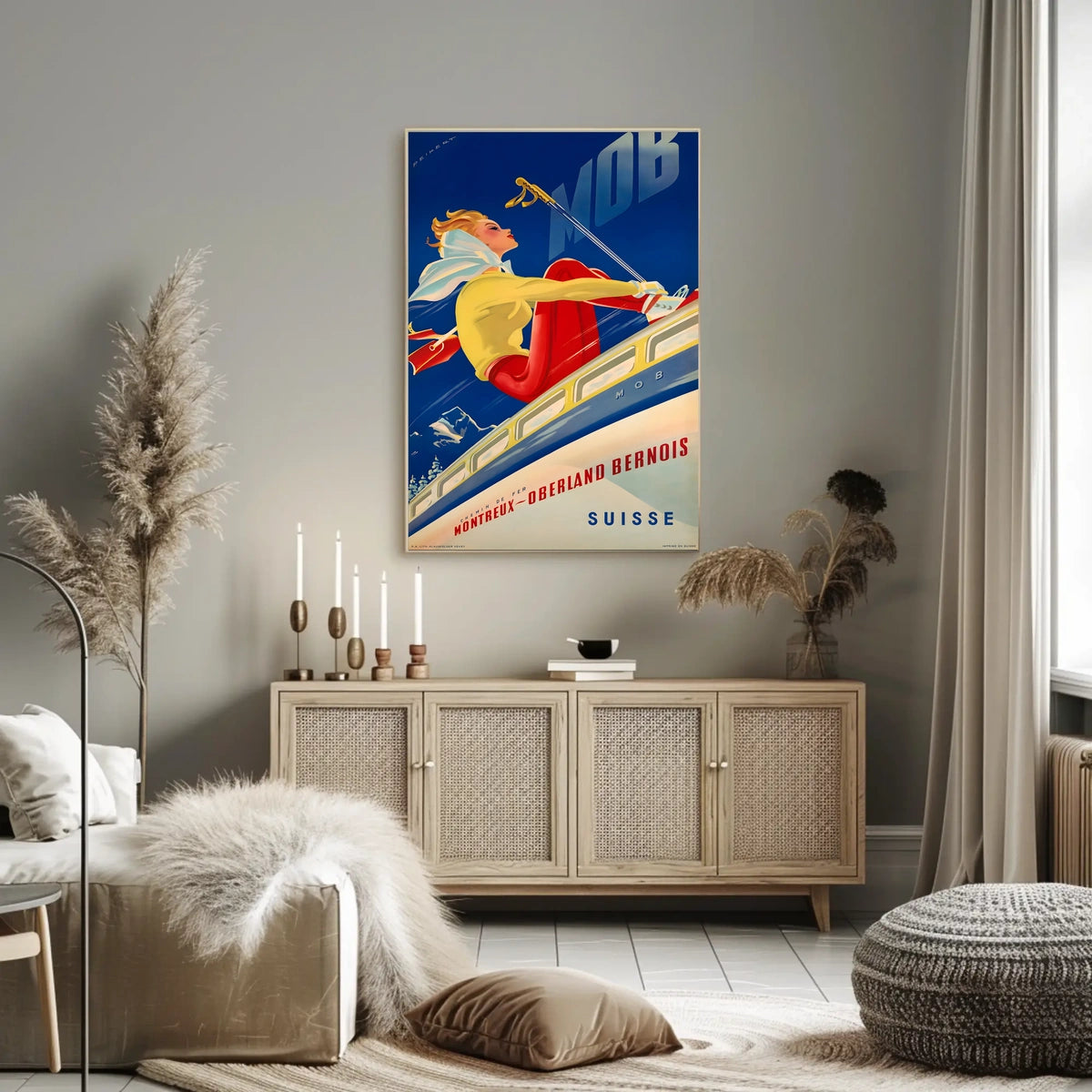 Montreux-Oberland Bernois Railway Poster
