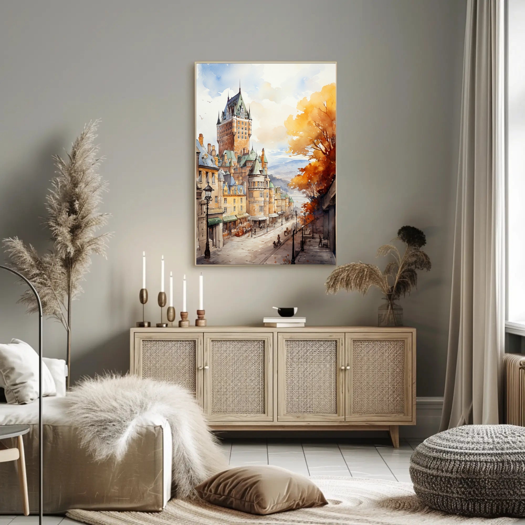 Autumn In A Historic City Poster