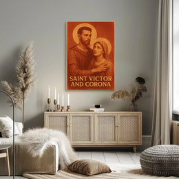 Saint Victor and Corona Poster