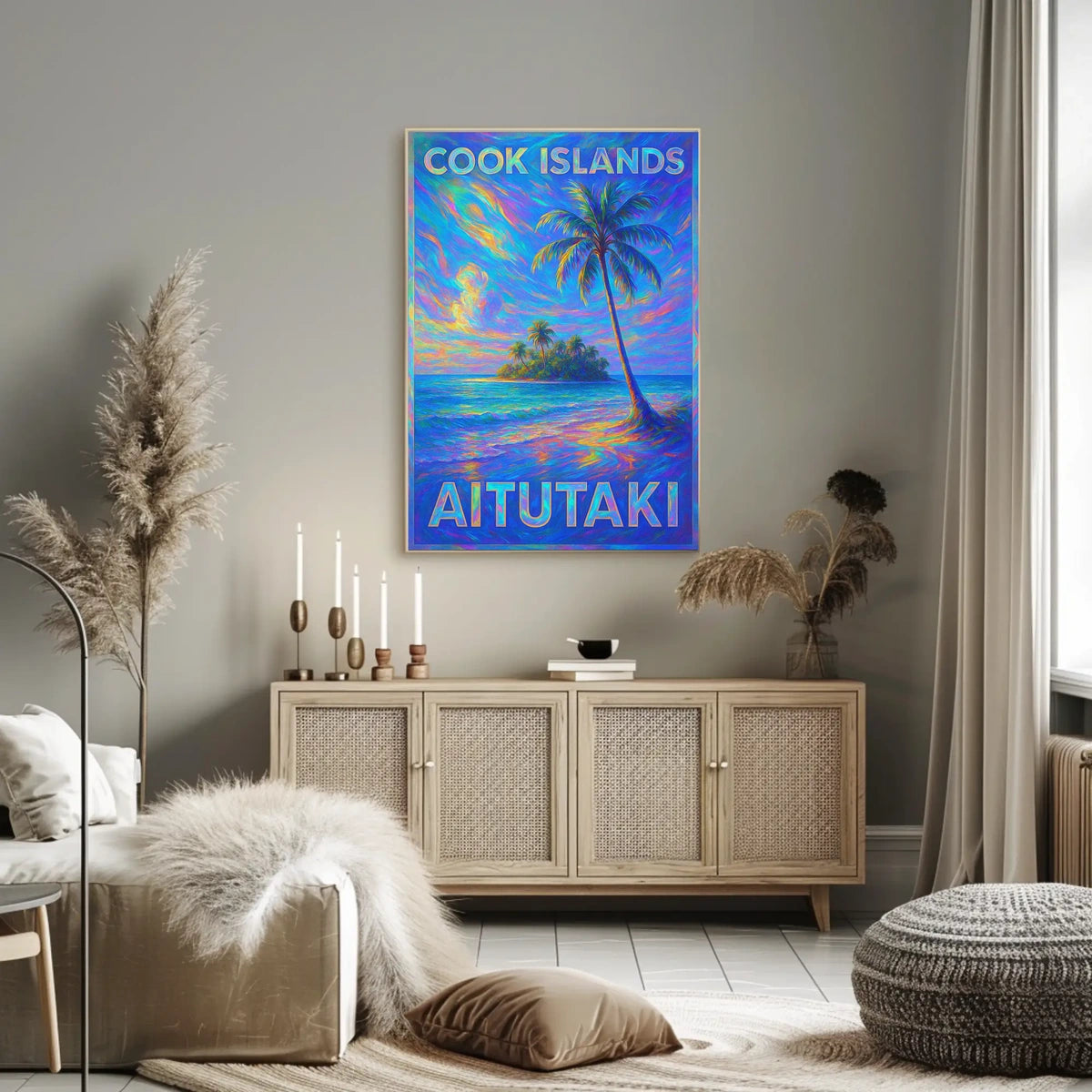 Aitutaki Cook Islands Paradise Poster
