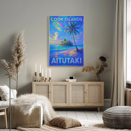 Aitutaki Cook Islands Paradise Poster