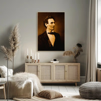 Abraham Lincoln Civil War Military Camp Visit Poster PosterGoat