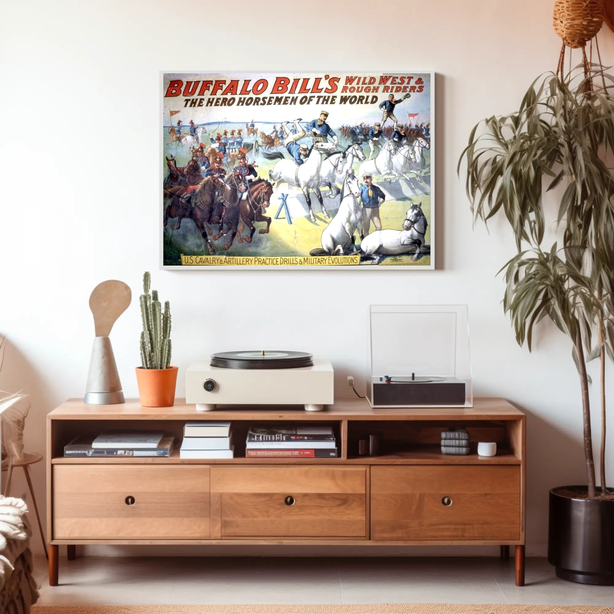 Buffalo Bills Wild West Show Poster Vintage Wall Art