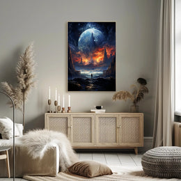 Cosmic Landscape Exploration Poster