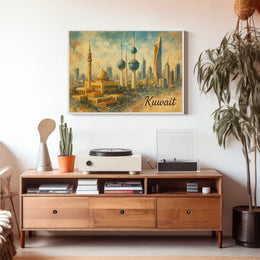 Kuwait Cityscape Poster