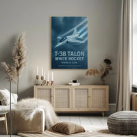 T-38 Talon Supersonic Jet Iconic Poster