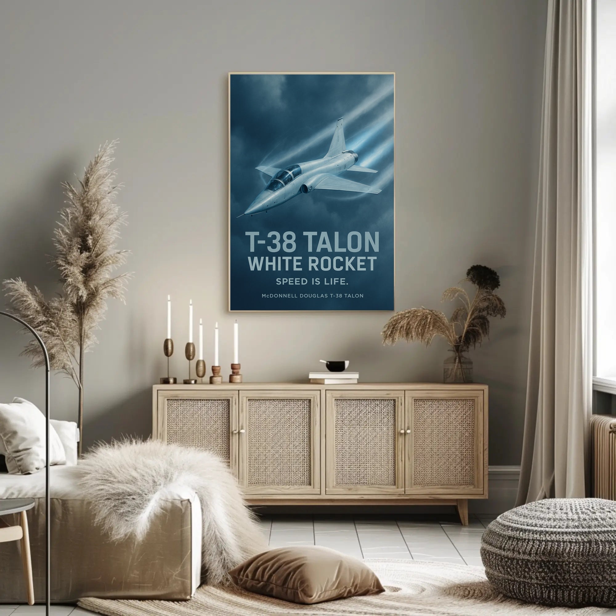 T-38 Talon Supersonic Jet Iconic Poster