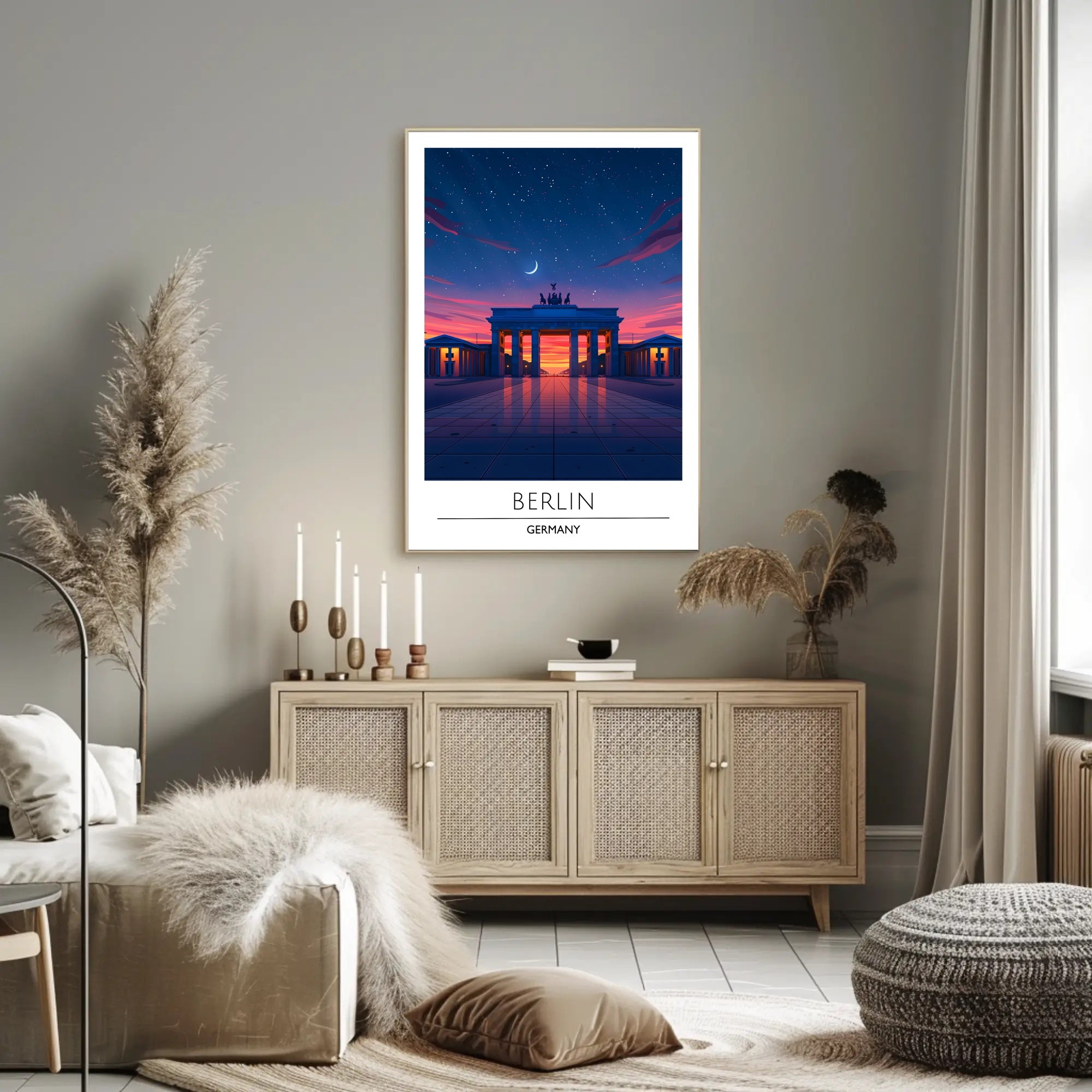 Brandenburg Gate Twilight Serenity Travel Poster