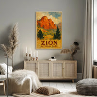 Zion National Park Poster