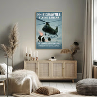 HH-21 Shawnee Flying Banana Poster PosterGoat