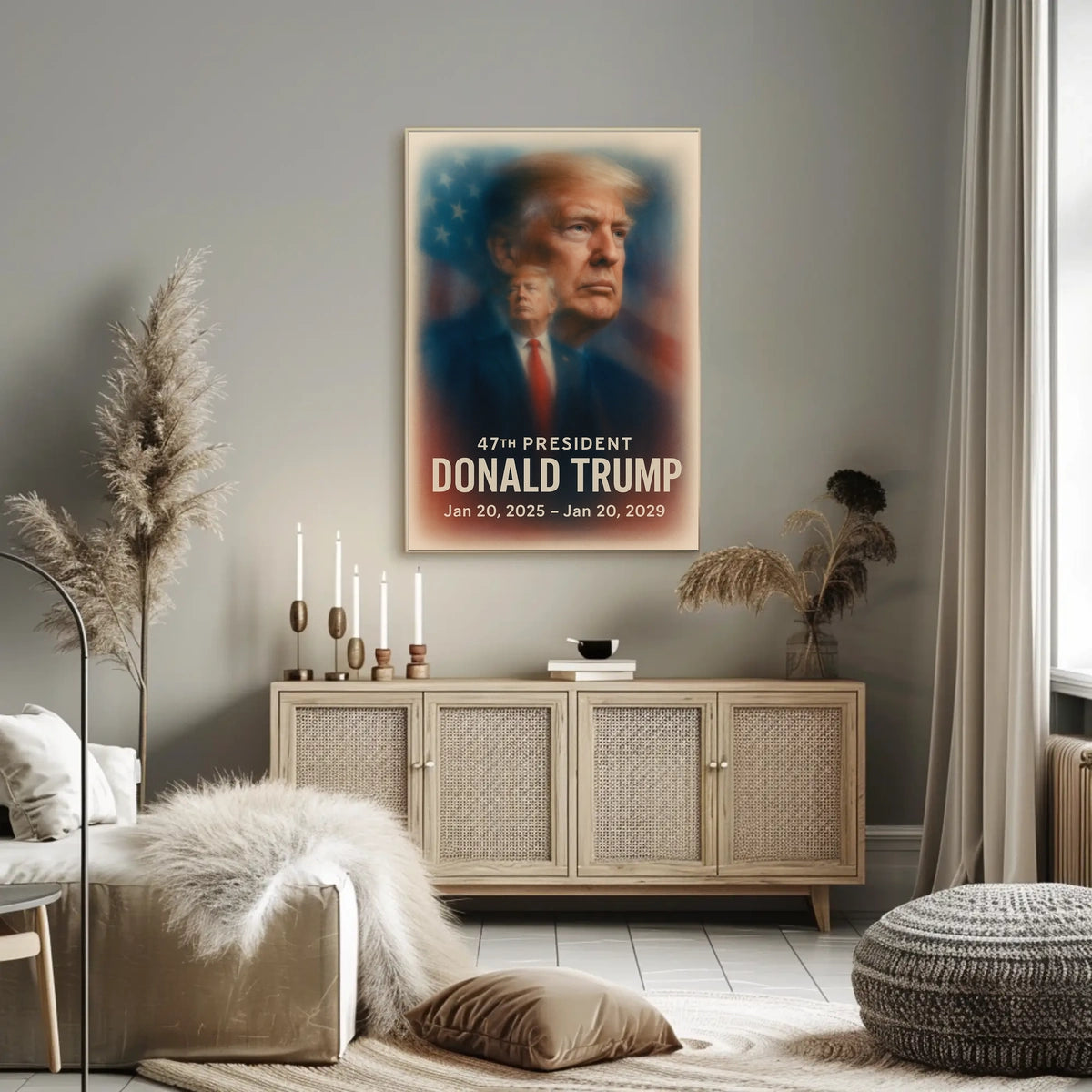 Trump Visionary Leader Pop Art Patriotic Collectors Poster