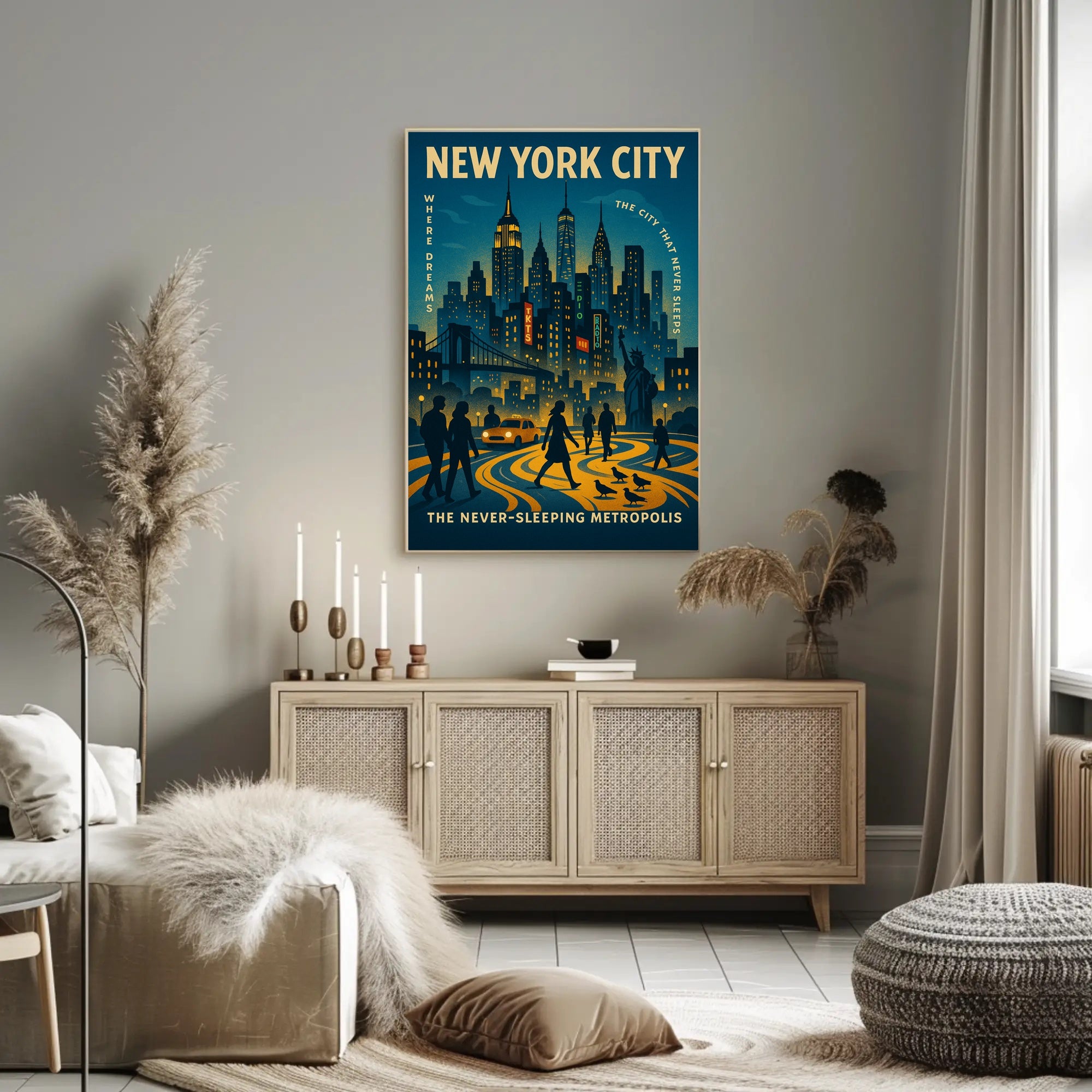 New York City The Never-Sleeping Metropolis Poster