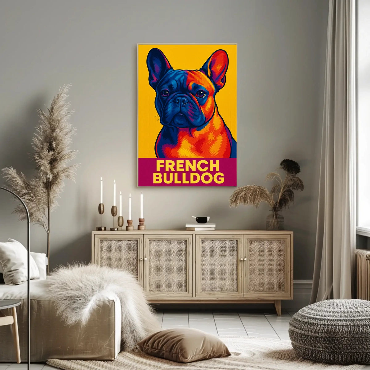 French Bulldog Pop Art Poster