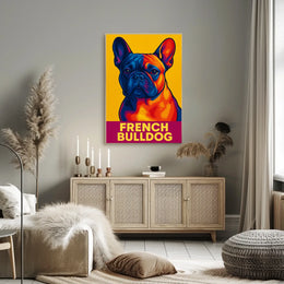 French Bulldog Pop Art Poster