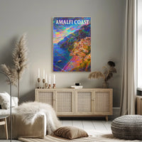 Amalfi Coast Dreamscape Poster Wall Art 18x24 Edition