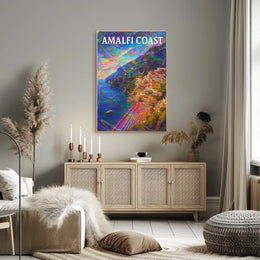 Amalfi Coast Dreamscape Poster Wall Art 18x24 Edition