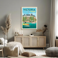 Victoria, Canada Travel Poster