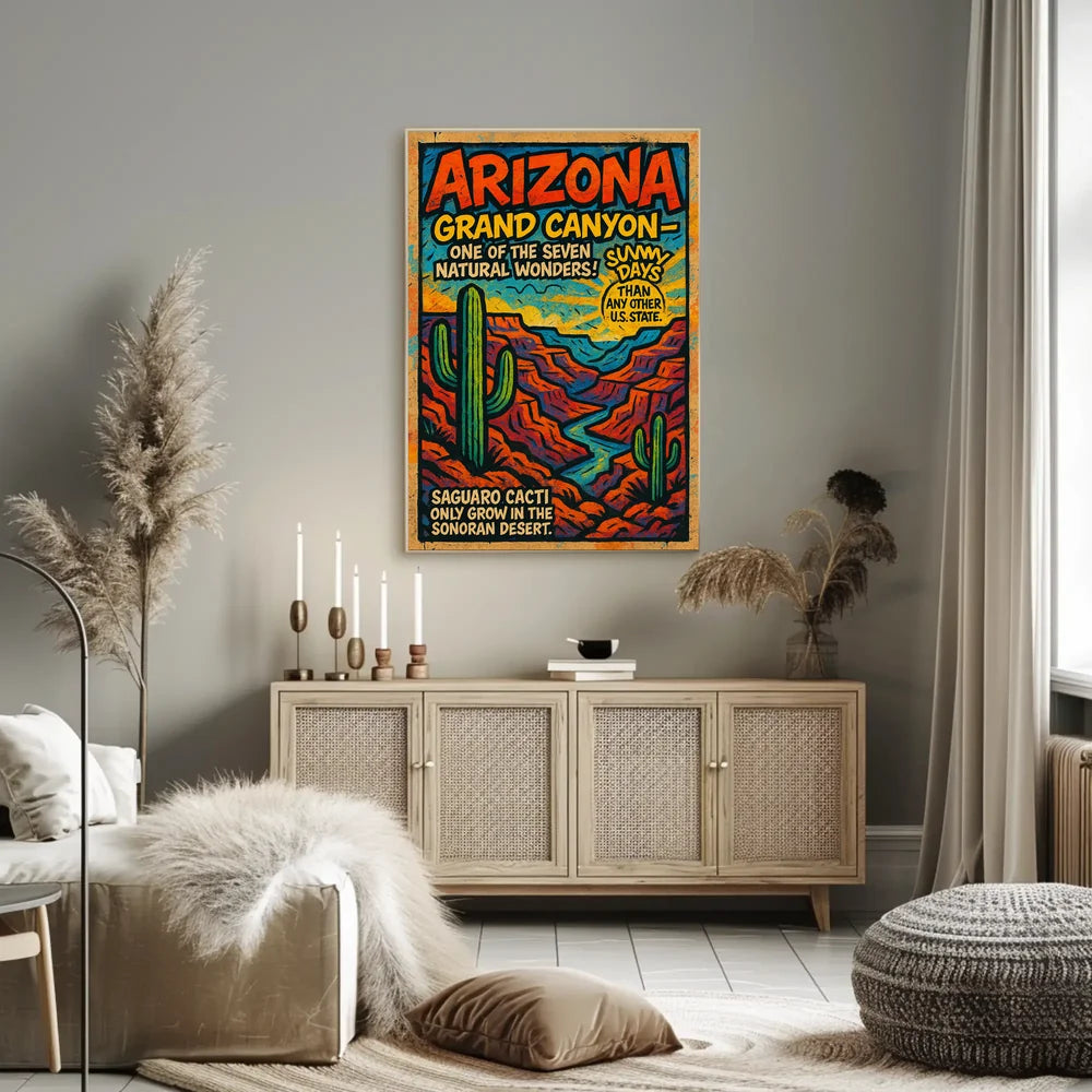 Grand Canyon Natural Wonders Travel Poster