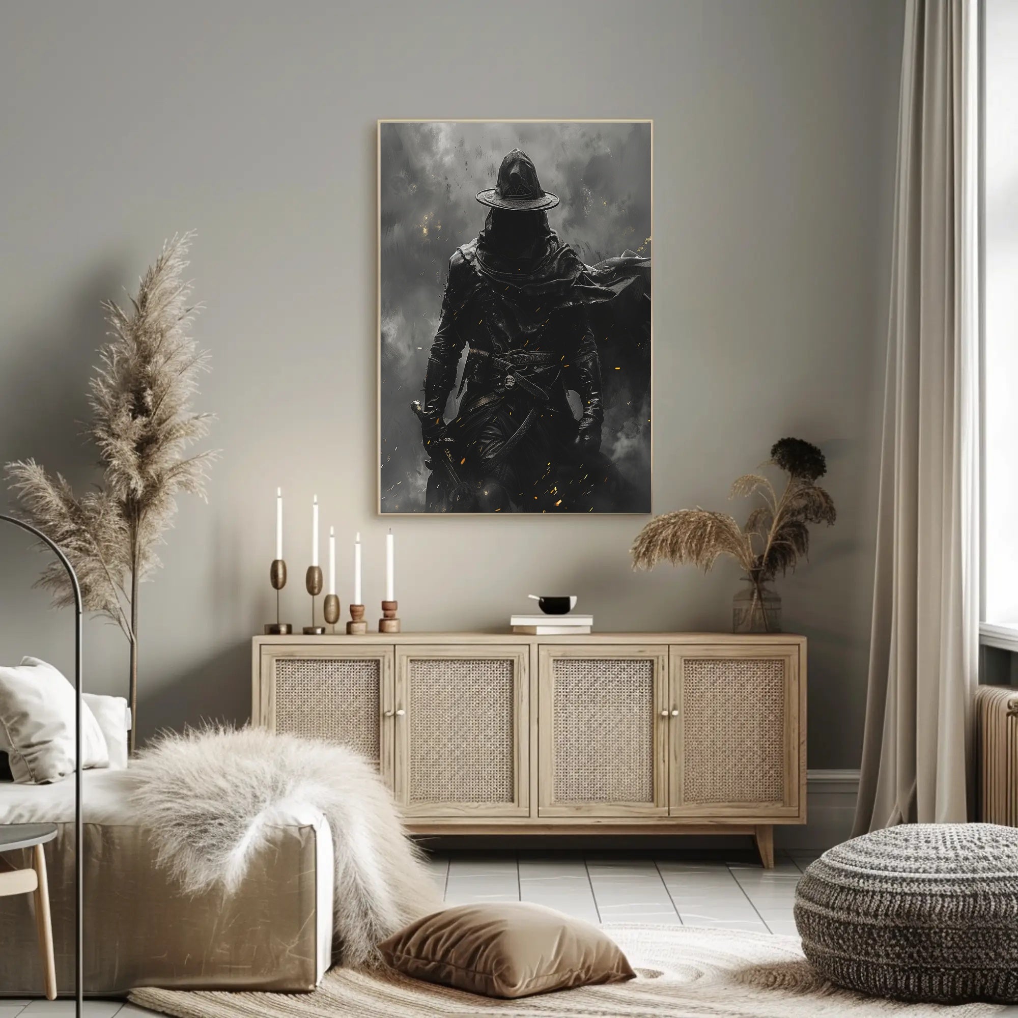 The Mysterious Wanderer Art Print Poster for Home Decor and Travel Enthusiasts PosterGoat