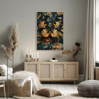Butterfly Elegance: Ornate Art Nouveau Animal Poster