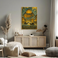 Quebec City Winter Fairytale Poster
