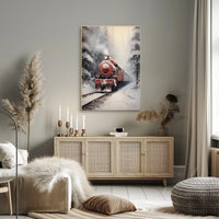 Winter Train Journey Poster