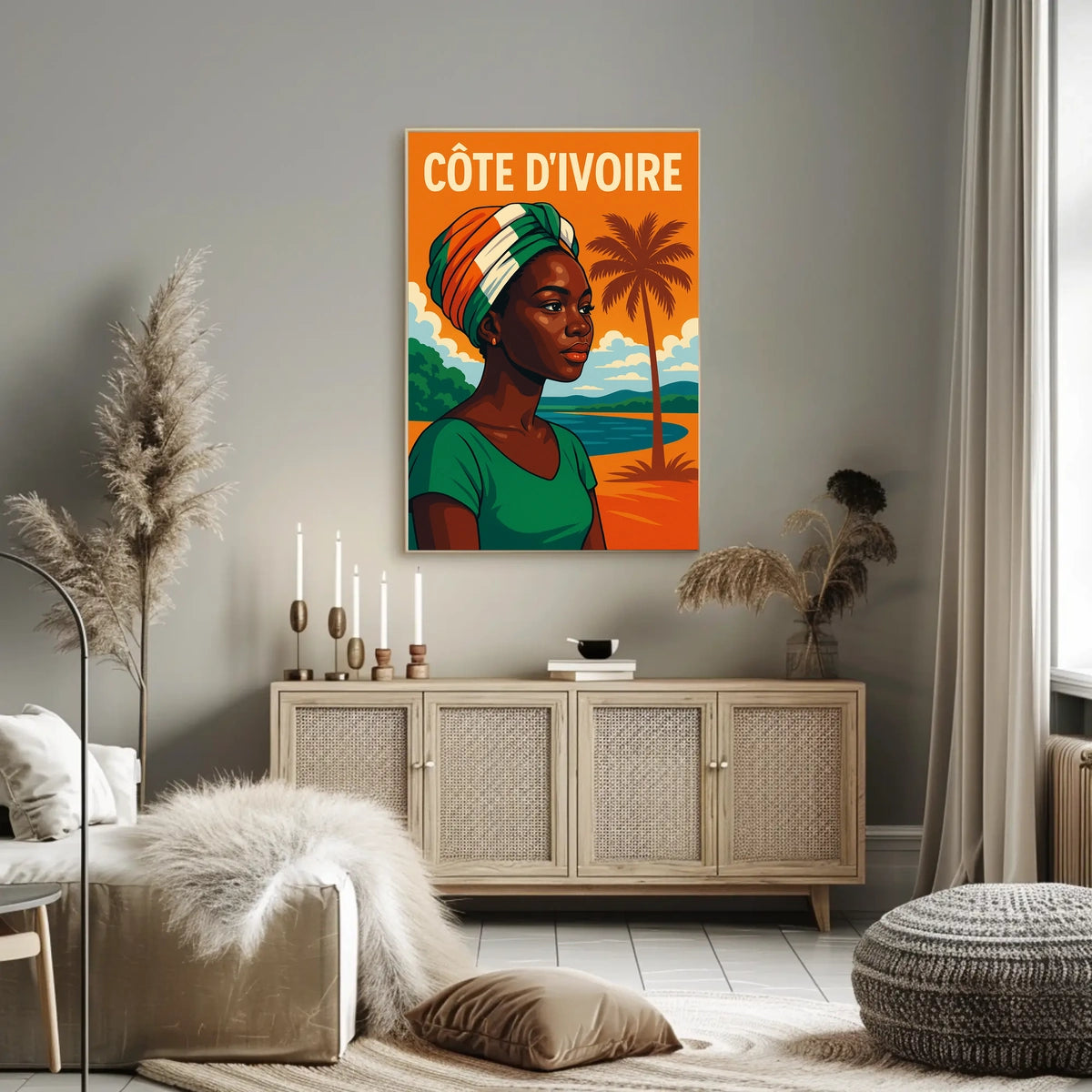 Côte dIvoire Portrait Poster