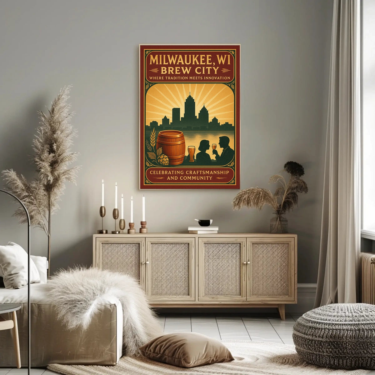 Brew City Milwaukee, WI Poster